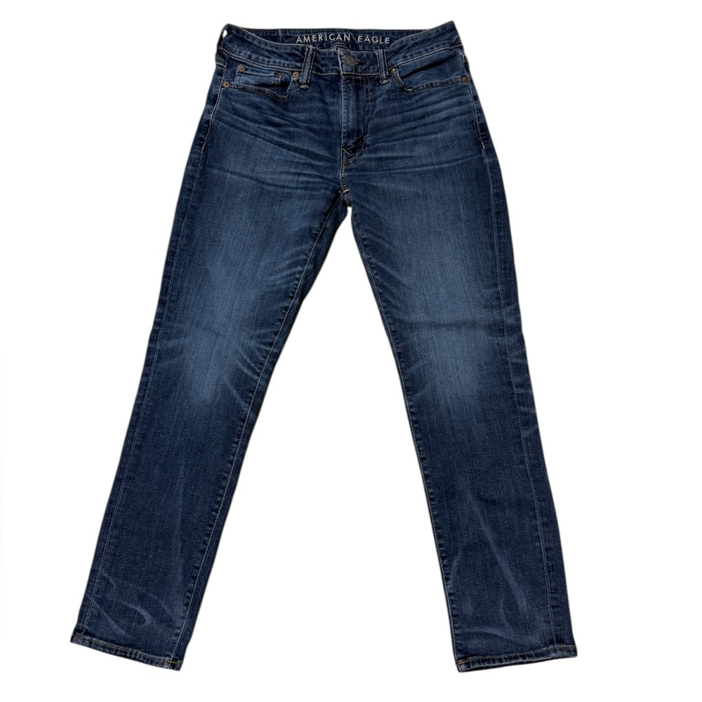 American Eagle Outfitters Men's Dark Blue Slim Jeans, Size 30x30